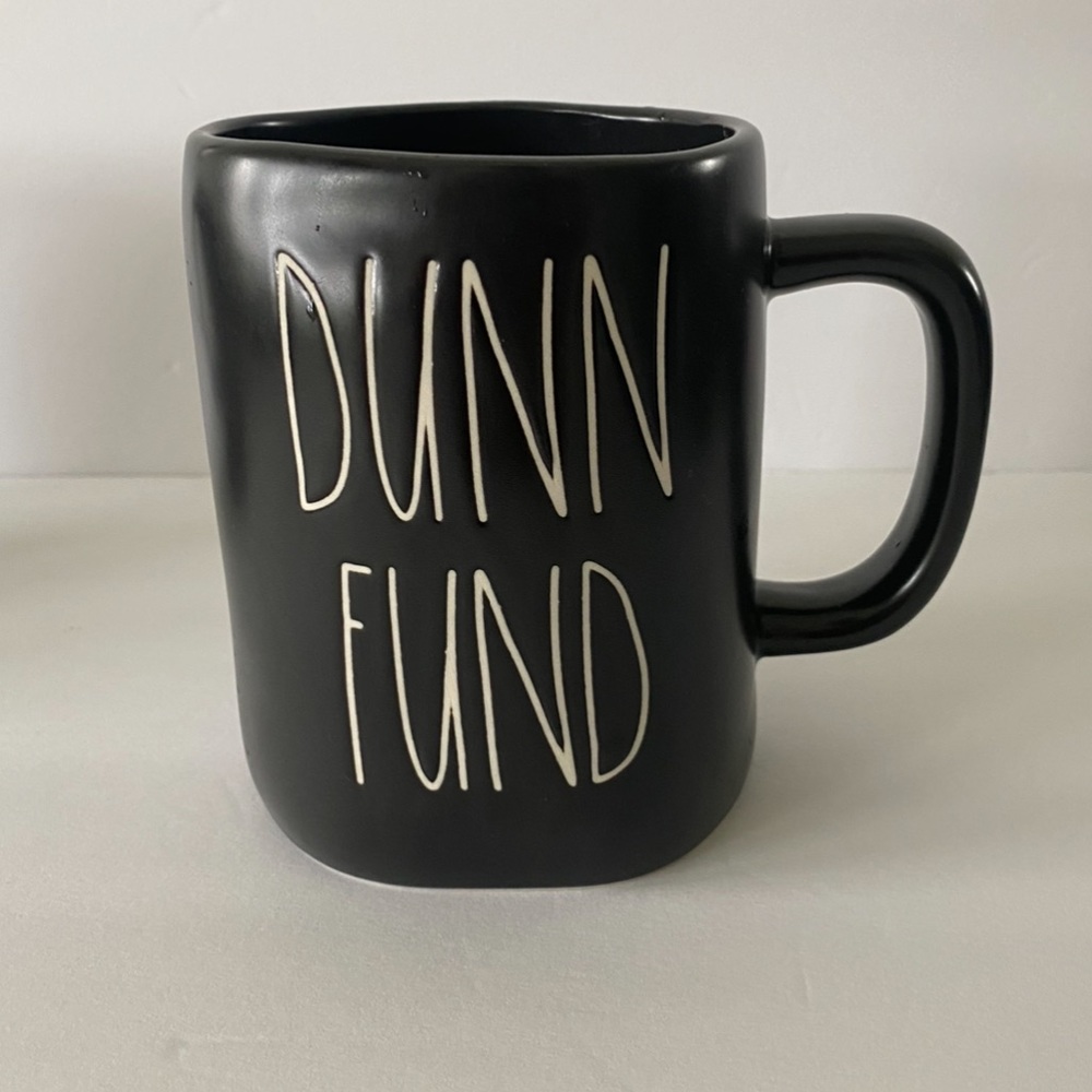 Rae DUNN FUND  Black Matte Mug LL Collection NEW